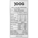 Ar Condicionado Inverter Joog INV-JGS18KB 18000BTU Q/F WiFi 220V 50/60Hz com Kit - Preto